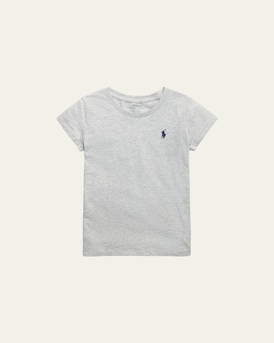 Girl's Logo Embroidered T-Shirt, Size S-X